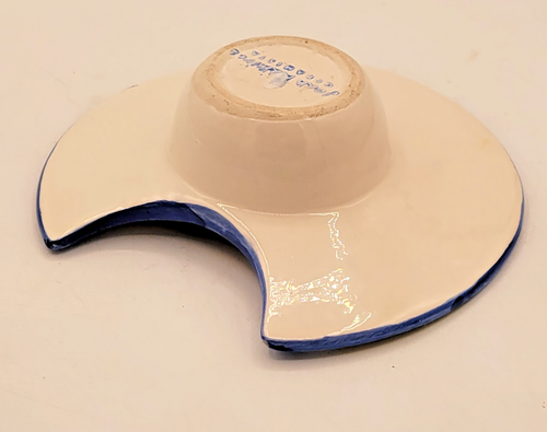 Kunstkeramik Joan Ramirez Vintage Ceramista Don Quijote bunt Chafing Bowl 5,5 - Bild 9 von 10