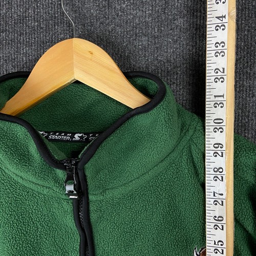 Chaqueta Starter Marshall Thundering Herd Para Hombres 1/4 Cremallera XL Verde Manga Larga Vellón - Imagen 8 de 21