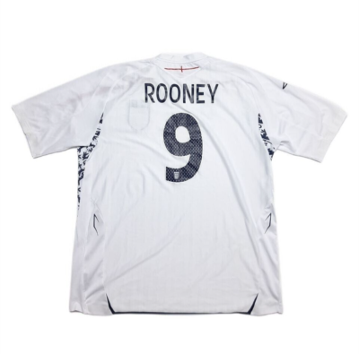 Vintage Umbro Wayne Rooney 9 England 07/09 National Team