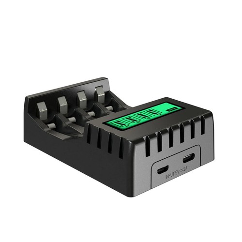 LCD AA AAA Battery Charger USB 4 Slot Smart Fast Intelligent Charge NiMH NiCd UK - Picture 7 of 15