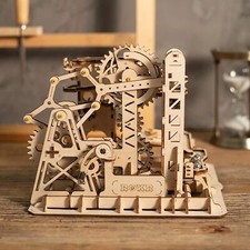 ROKR Marble Run 3D Wooden Puzzle-Tower coaster Mechanical Building Kit Kids Gift