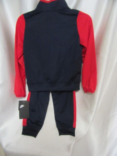 LITTLE BOY`S NIKE 2 PC SPORT SET SIZE 4 NEW BLUE/ RED RETAIL $48 - Picture 3 of 11