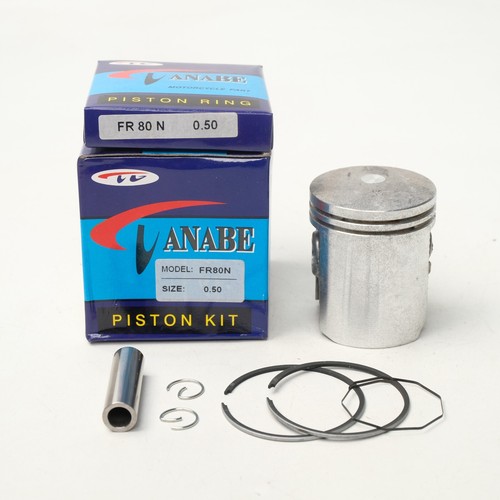 Piston Kit & Rings size 0.50 Fits Suzuki DS100 TC100 TS100 FR80 GT185 1973-1977 - Picture 3 of 7