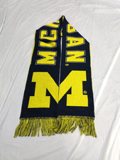 Adidas University of Michigan Spirit Scarf Blue and Yellow