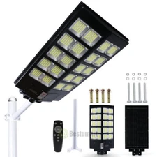 11000W Commercial Solar Street Light Outdoor Flood Light Dusk to Dawn PIR Sensor