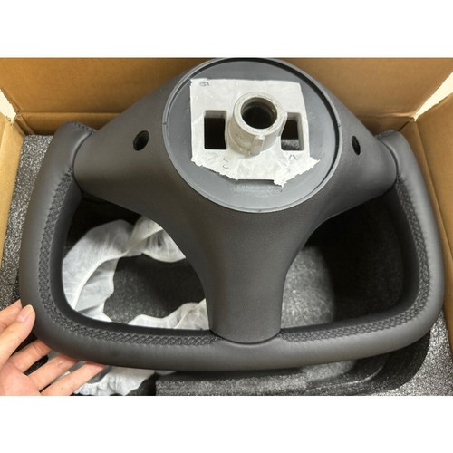 Yoke-Lenkrad für Tesla Model X/S 2014–2023 Beheizt Schwarz / Seite Carbonfaser - Bild 3 von 6