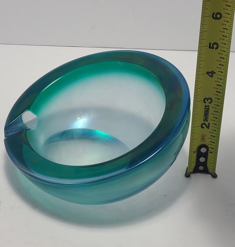 RARO DE COLECCIÓN MCM Azul Murano Veneciano Vidrio Geoda Cenicero y Encendedor Arquímedes Seguso - Imagen 16 de 23