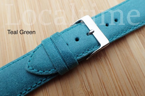 Pastel Premium Glove-Grain Italian Leather Watch Strap 18, 20, 22mm & 6 Colours - Picture 19 of 39