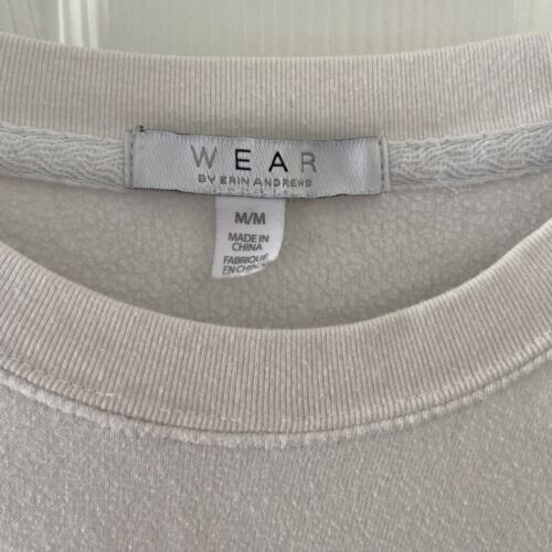 WEAR BY ERIN ANDREWS KANSAS CITY CHIEFS WOMENS WHITE OVERSIZED CREW SWEATSHIRT M - Picture 3 of 5