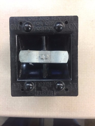 CUTLER HAMMER  60 AMP MAIN FUSES FUSE PANEL PULLOUT - Picture 1 of 3