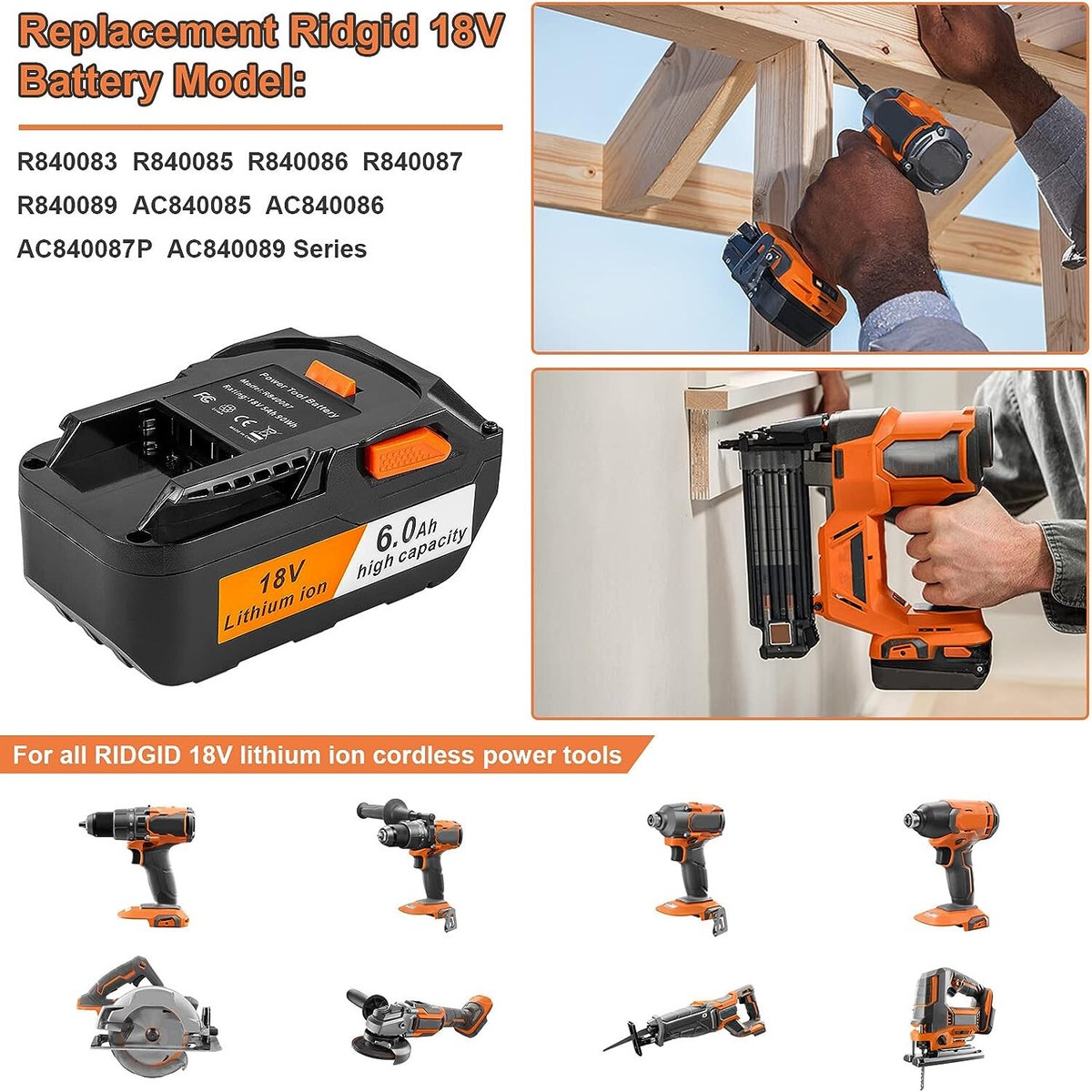 Ridgid drill battery replacement sale