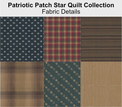 Patriotic Patch Star King Quilt 95x105 - Picture 3 of 3