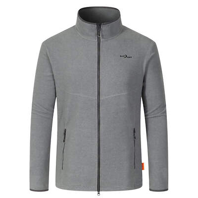 Blue Wave Herren Fleecejacke Jacke Marco Streifenoptik Stehkragen Reißverschluss