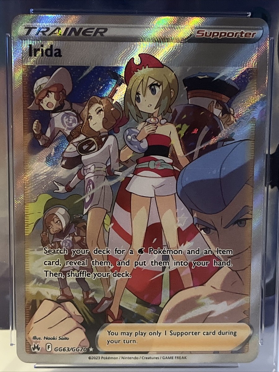 Pokemon TCG Irida GG63/GG70 Crown Zenith: Galarian Gallery Holo