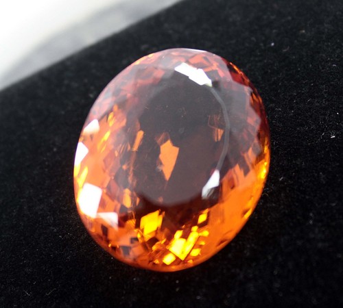 80 Ct Natural Certified Brazilian Oval Cut Imperial Topaz Loose Gemstone AAAAA - Imagen 2 de 9