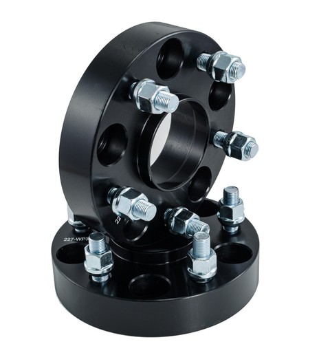 4X 1.25" Black Wheel Spacers 5x5 for Jeep Wrangler JK Rubicon Hub Centric 5 Lug - Picture 2 of 4