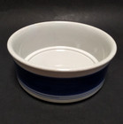 Stoneware Baking Dish Vintage 70s Blue Sweden Hoganas Ceramic