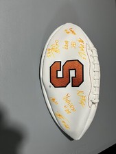 SYRACUSE ORANGE FOOTBALL 🏈 KYLE MCCORD GASDEN PENA  SIGNED AUTOGRAPH LOGO