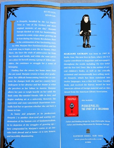 PERSEPOLIS 2 BY MARJANE SATRAPI 2004 HC/DJ GRAPHIC NOVEL - Picture 4 of 4