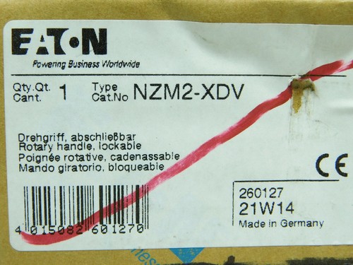 NEW! EATON NZM2-XDV ROTARY HANDLE LOCKABLE (VN) - Picture 2 of 5