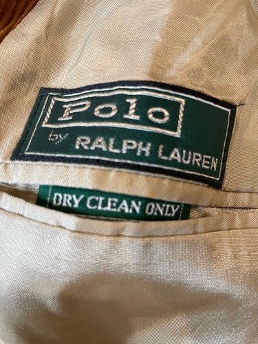 Vintage 70er Polo Ralph Lauren 3 Knopf Cord Blazer Jacke braun Patch Jungen 18 - Bild 17 von 22