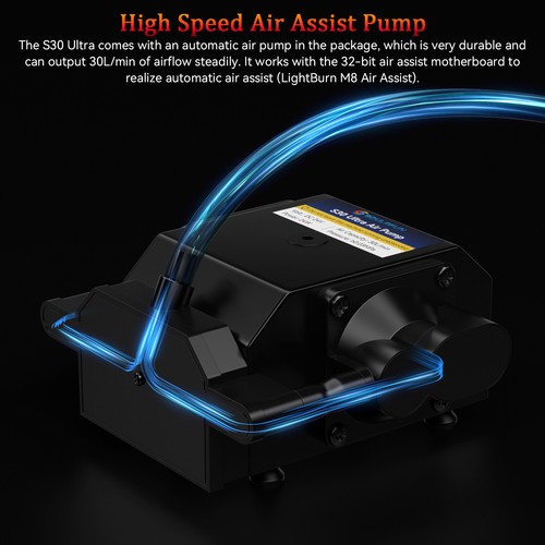 SCULPFUN S9 auf S30 Ultra Upgrade Kit 22W/33W mit Air Assist XY-Endschalter - Bild 42 von 44