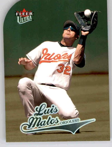 2004 Fleer Ultra Gold Medallion Die Cut Luis Matos Foil Refractor Orioles #51 - Picture 1 of 2