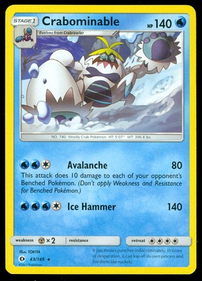 crab pokemon card Vintage Common (italian) - Krabby Fossil Non-holo 51/62 - NM [Water][Colorless][Colorless][Colorless][Colorless] Haymaker (250) During your next turn Crabs together strong! : r/PokemonTGCP