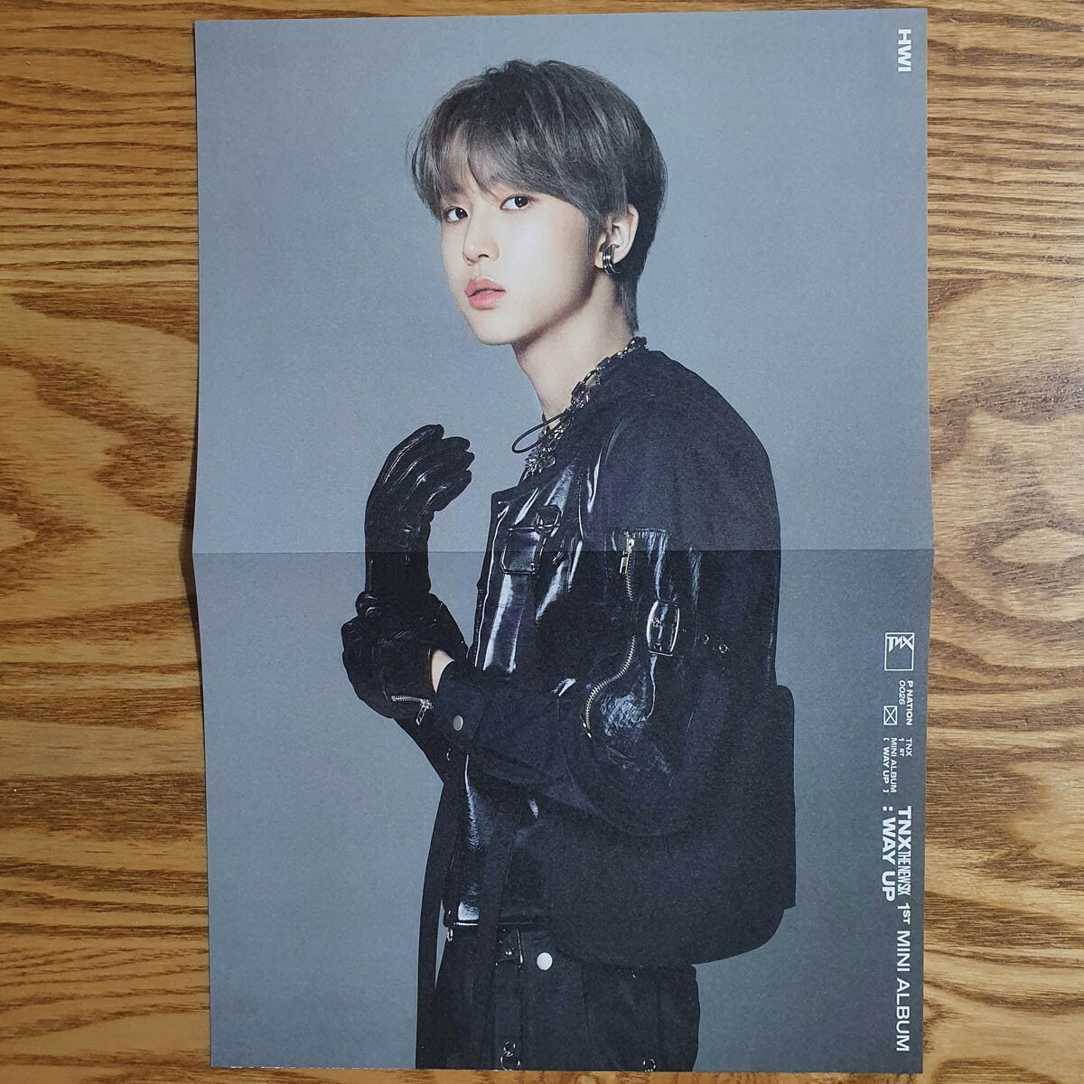 Hwi Official Folding Poster TNX 1st Mini Album Way Up Genuine Kpop