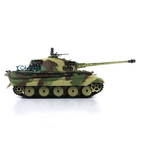 On Sale Henglong 1/16 7.0 Plastic 3888A King Tiger RTR 2.4G RC Tank Model BB IR - Picture 7 of 10