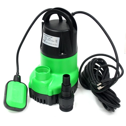 Bomba de sumidero sumergible 1-1 / 4HP y manguera de jardín de 50 pies para drenaje de estanque de piscina de agua sucia - Imagen 4 de 8
