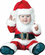 Santa Baby Infant Toddler Costume Suit Holiday Christmas Jumpsuit Red White