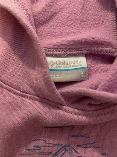 COLUMBIA GIRLS' KIDS DUSTY PURPLE -LILAC FLEECE Hoodie Sweatshirt SIZE S(8) - Picture 7 of 7