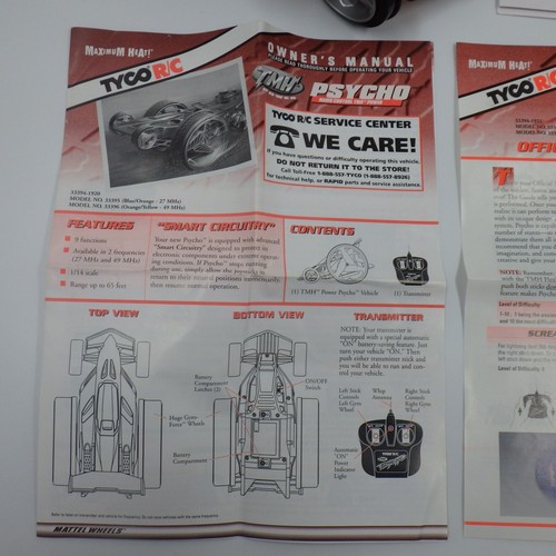 Taiyo Tyco R/C TMH Power Psycho - Gyro Force Wheels Stunt RC Vehicle - LIKE NEW - Picture 6 of 18