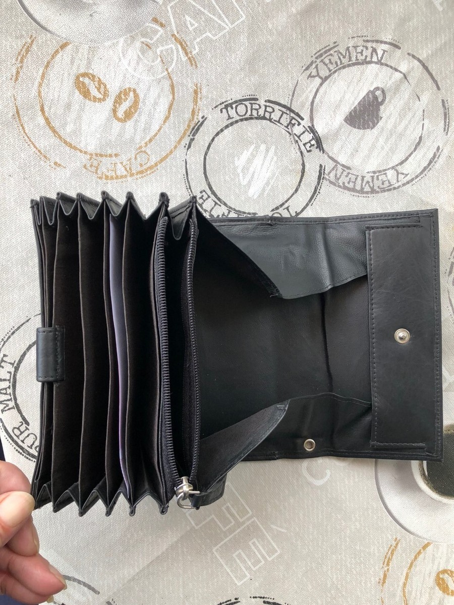 Objekt & Hotelausstattung - Kellnergeldbörse Leder Farbe - Schwarz