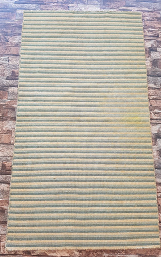 Vintage Handmade Traditional Moana Striped Kilim Floor Rug Carpet 146x80 cm