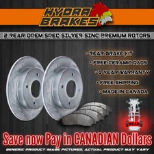 FITS 2008 2009 2010 FORD MUSTANG V8 OE BLANK Brake Rotors CERAMIC SLV R