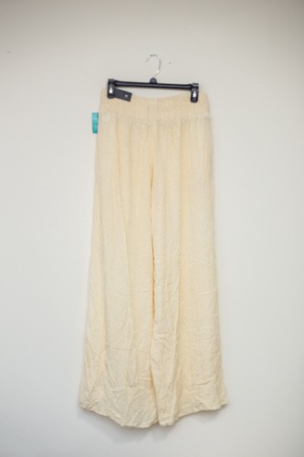 Maurices high waisted yellow flowy pants with faint print NWT size medium - Picture 5 of 5