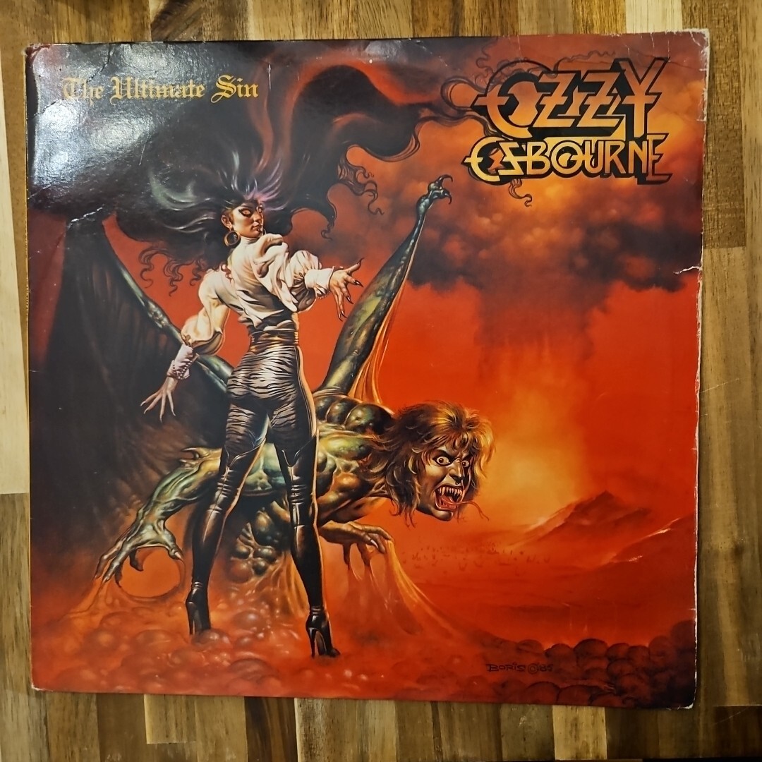 Ozzy Osbourne The Ultimate Sin 1986 CBS Records Original Vinyl LP With Sleeve