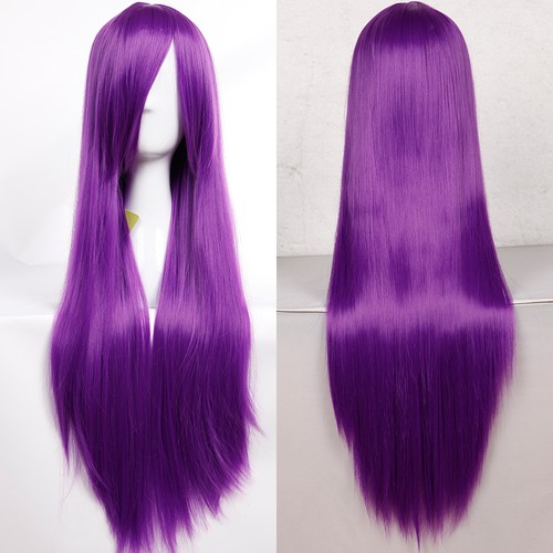 Women Ladies Long Curly Wave Synthetic Hair Halloween Costume Cosplay Full Wig - Picture 74 of 80