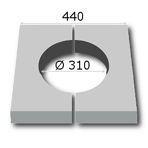 Capital and base base base set of 2 20-60 cm for front Column Polystorol Plinth - Picture 9 of 21
