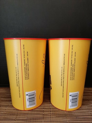 Mickey Mouse Tumbler Cups Lot of 2 Disney "Oh Boy!" Collectible Cups Yellow - Picture 4 of 7