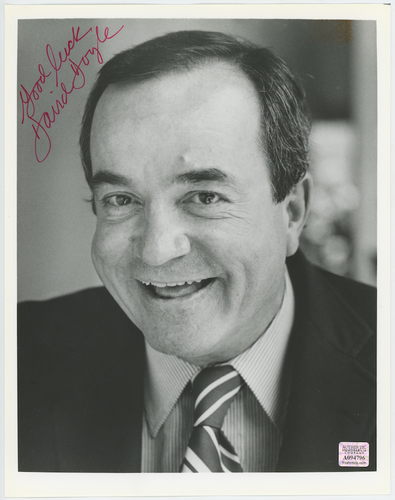 David Doyle Charlie's Angels Autographed Signed 8x10 Photo AMCo COA 29245