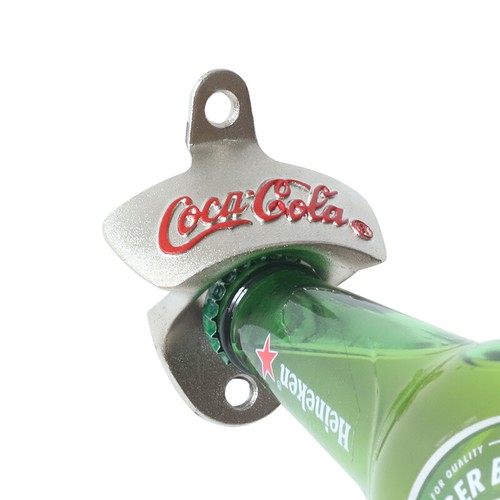 Coca Cola Metall Wandmontage Flaschenöffner Korkenzieher Wandöffner Bieröffner - Bild 3 von 6
