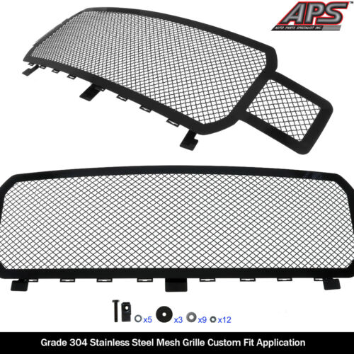 Fits 2018-2020 Ford F-150 W/O Front Camera Main Upper Black Mesh grille - Picture 2 of 3