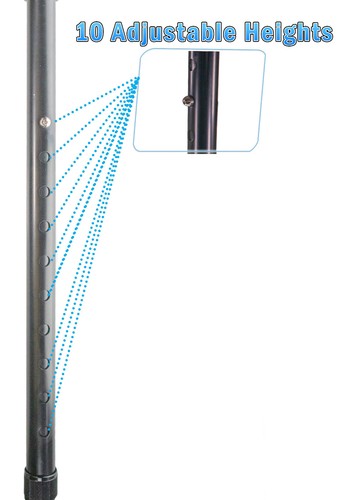 Posture Correction Walking Stick Cane - Self Standing Adjustable Height Foldable - Picture 5 of 11