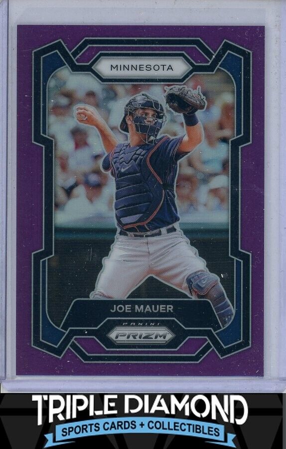 2024 Panini Prizm Joe Mauer Purple Prizm #16/99 Twins   O725
