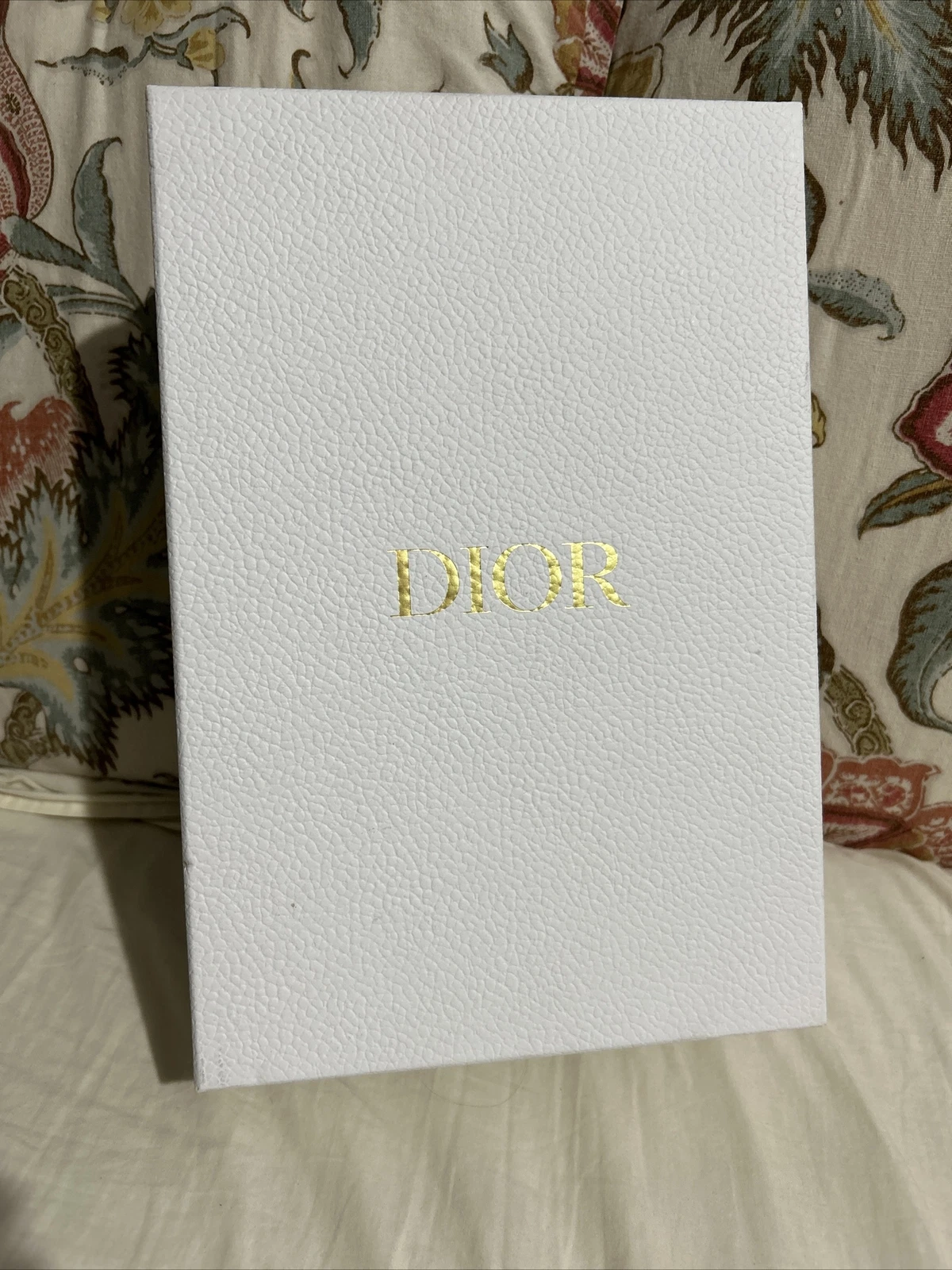 Boîte à chaussures vide Dior blanche 12x8,5
