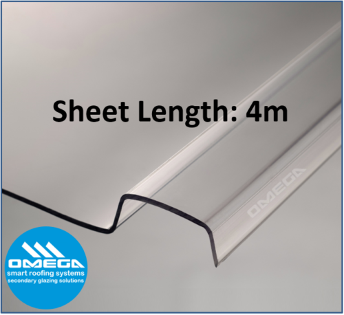 Glass Clear Polycarbonate Roofing sheet panels - 3mm R Glaze - Easy to install - Picture 19 of 20