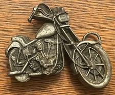 Vintage 1979 Motorcycle Bergamot Brass Belt Buckle Made in the USA